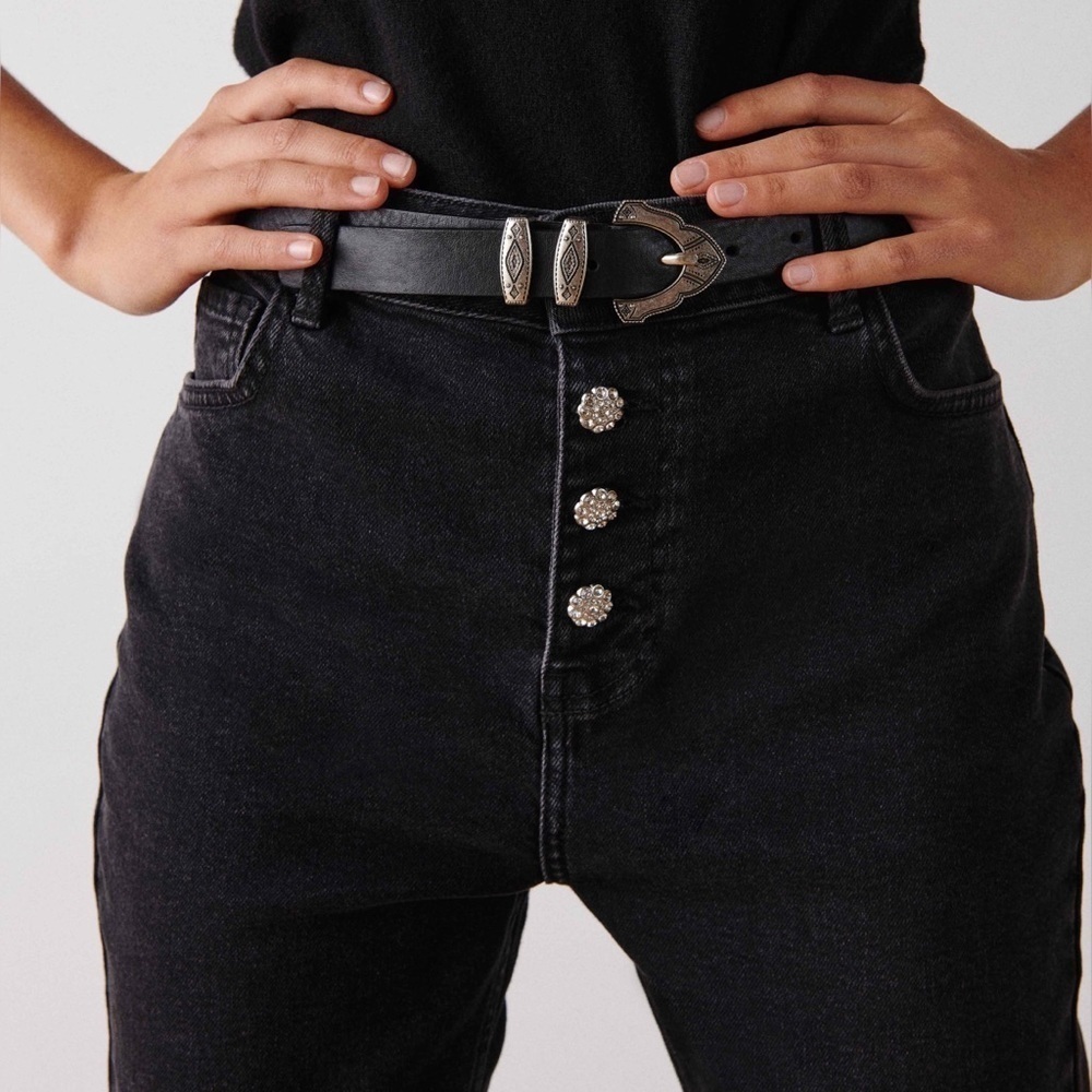 NWT ba&sh Scott Jeans Bijoux Button Fly